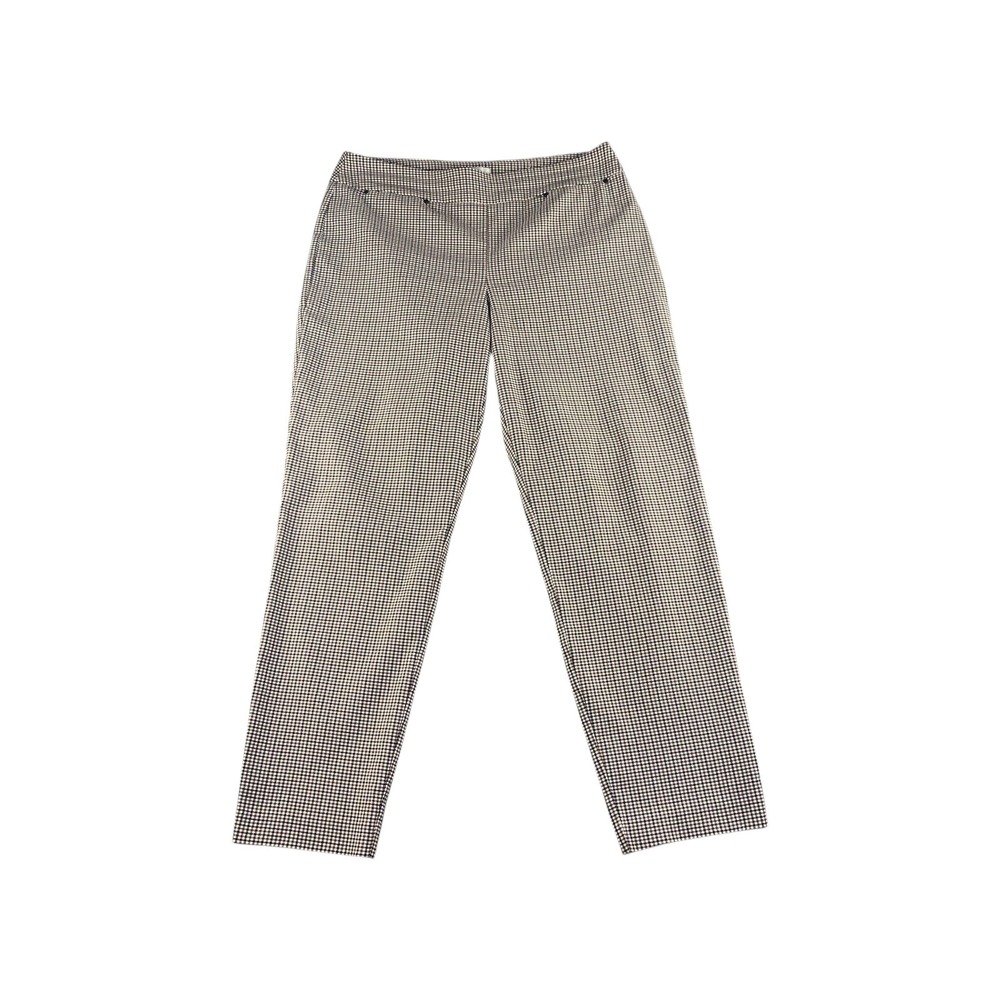 EST 1946 Contemporary Houndstooth Plaid Straight Leg Pants Women Size 12